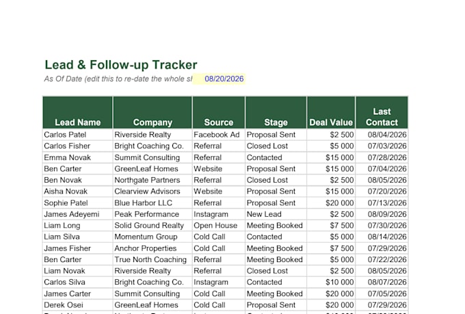 build you a lead tracker with automatic followup flags